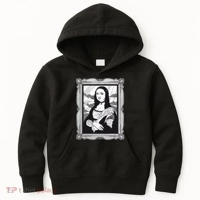 Gothic Mona Lisa Kids Hoodie