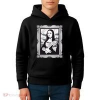 Gothic Mona Lisa Kids Hoodie thumb 4