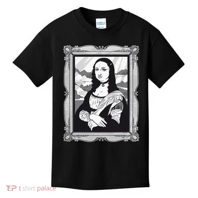 Gothic Mona Lisa Kids T-Shirt