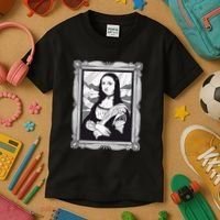 Gothic Mona Lisa Kids T-Shirt thumb 3
