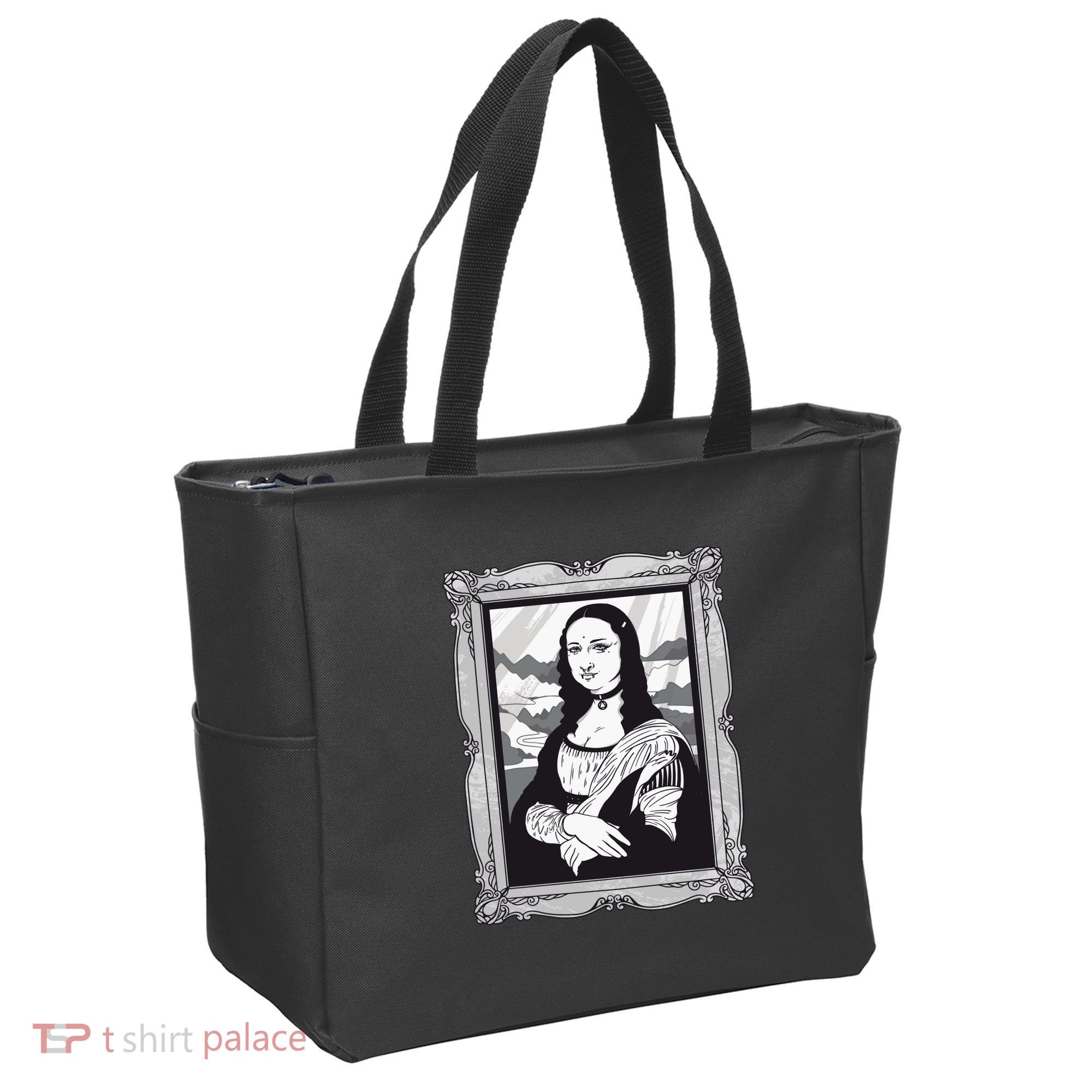 Gothic Mona Lisa Tote Bag