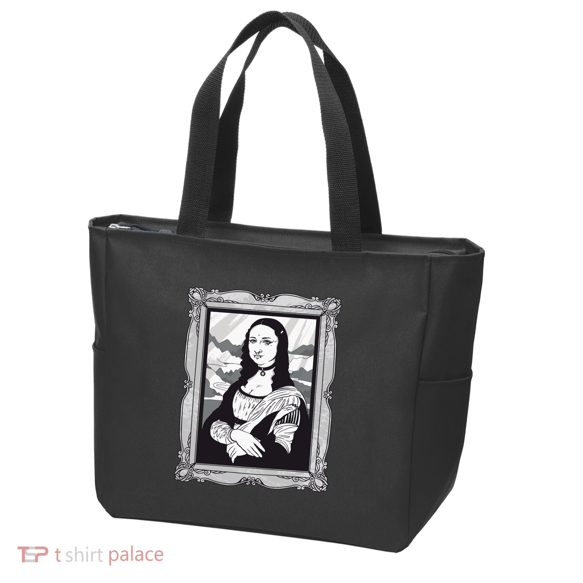 Gothic Mona Lisa Tote Bag