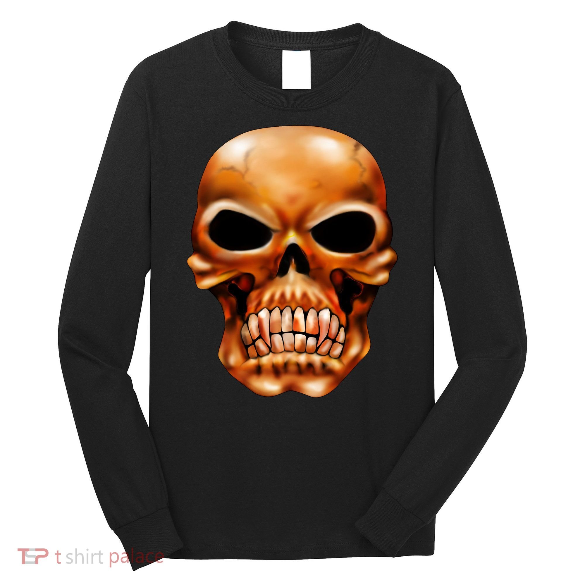 Gothic Skull Long Sleeve Shirt