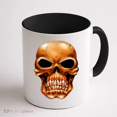 Gothic Skull Coffee Mug back