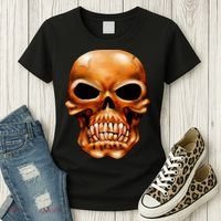 Gothic Skull Women's T-Shirt thumb 3