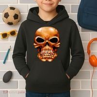 Gothic Skull Kids Hoodie thumb 2