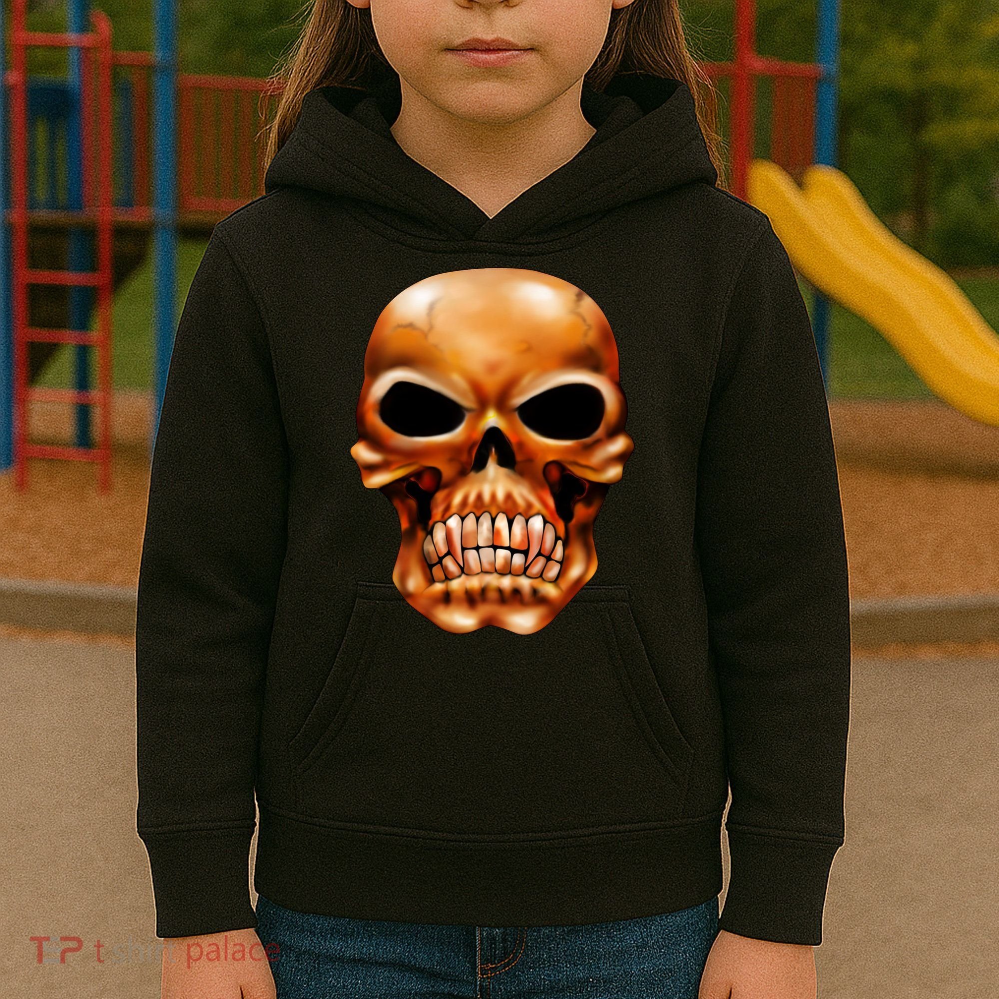 Gothic Skull Kids Hoodie