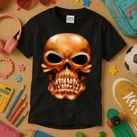 Gothic Skull Kids T-Shirt thumb 3