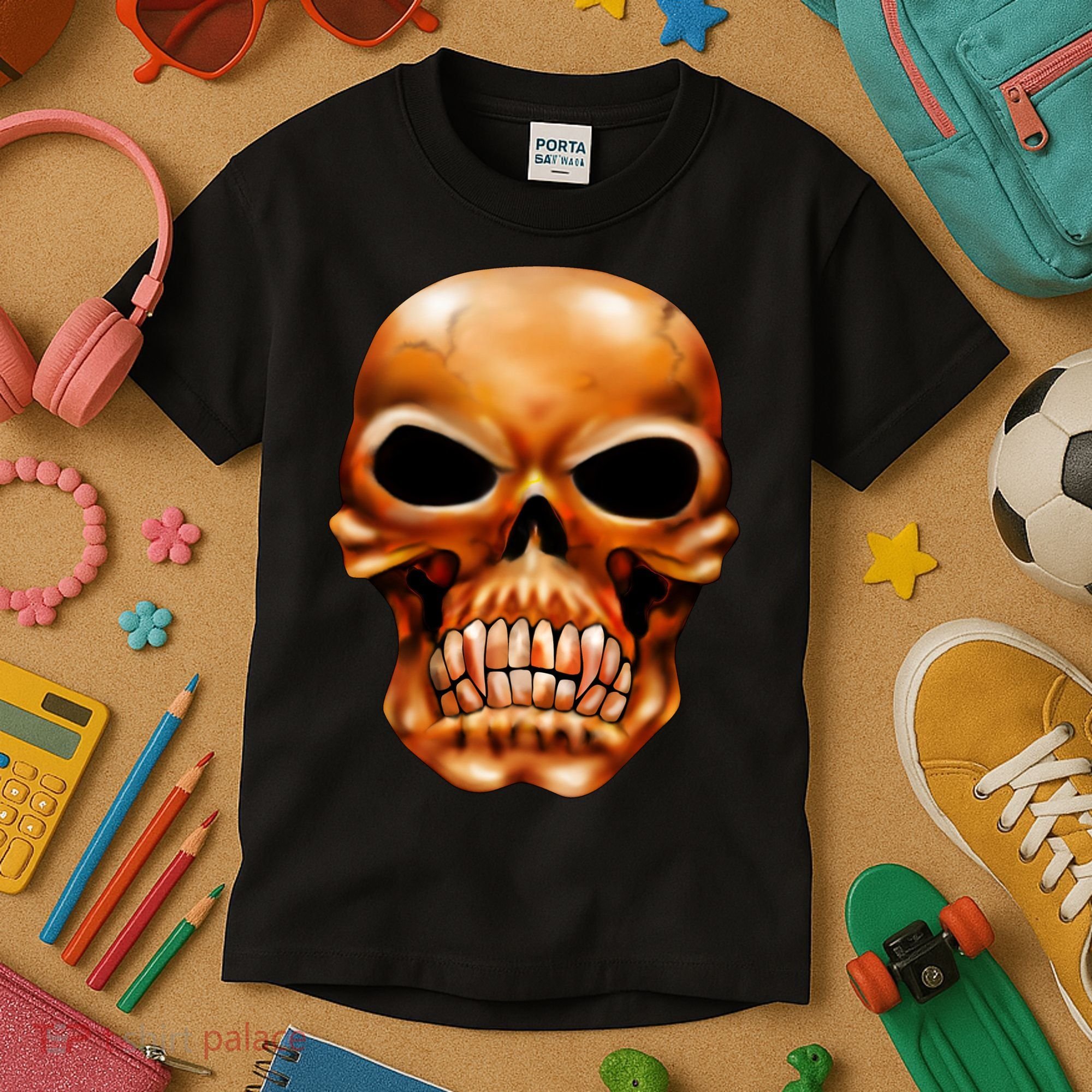 Gothic Skull Kids T-Shirt