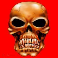 Gothic Skull Santa Hat thumb 1