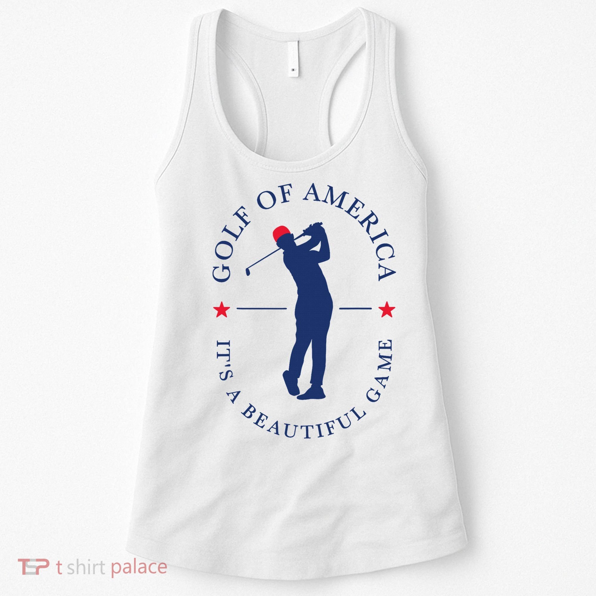 Golf Of Us America Funny Elegant Sports Outfit For Golfers Women's Tank Top
