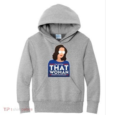 Gov Whitmer I'm With That Woman From Michigan Kids Hoodie