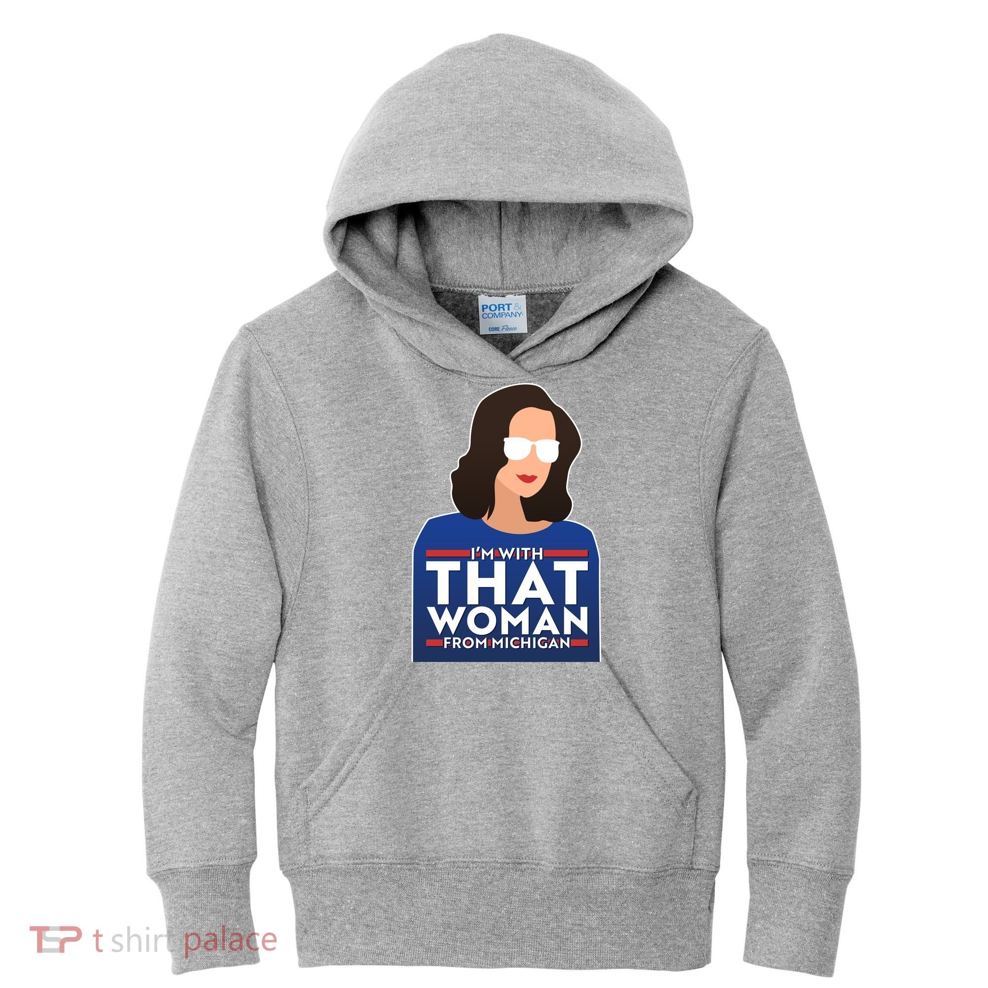 Gov Whitmer I'm With That Woman From Michigan Kids Hoodie