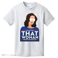 Gov Whitmer I'm With That Woman From Michigan Kids T-Shirt thumb 0