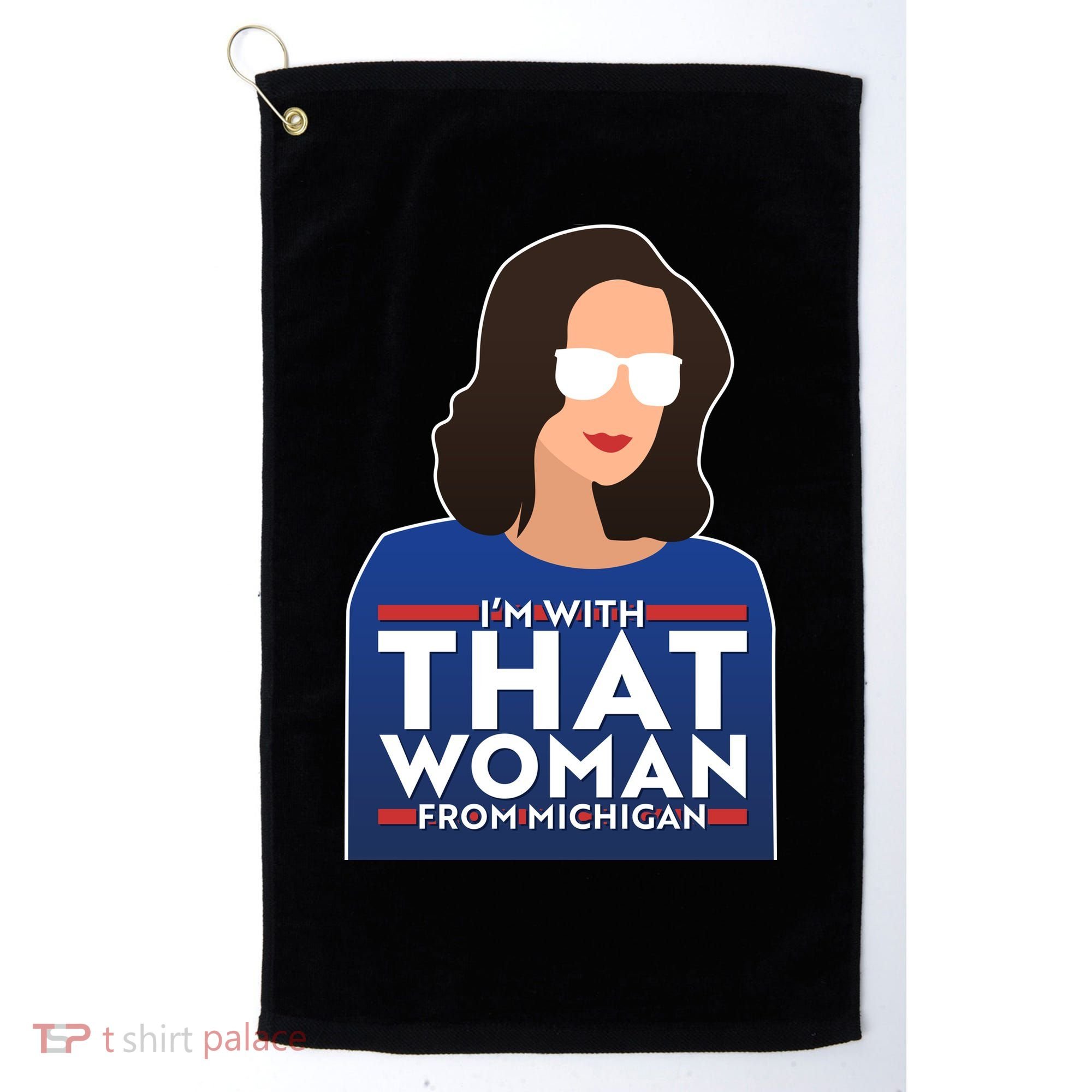 Gov Whitmer I'm With That Woman From Michigan Golf Towel