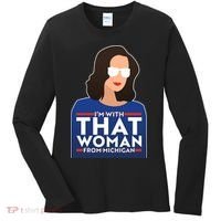 Gov Whitmer I'm With That Woman From Michigan Women's Long Sleeve Shirt thumb 0