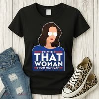 Gov Whitmer I'm With That Woman From Michigan Women's T-Shirt thumb 3