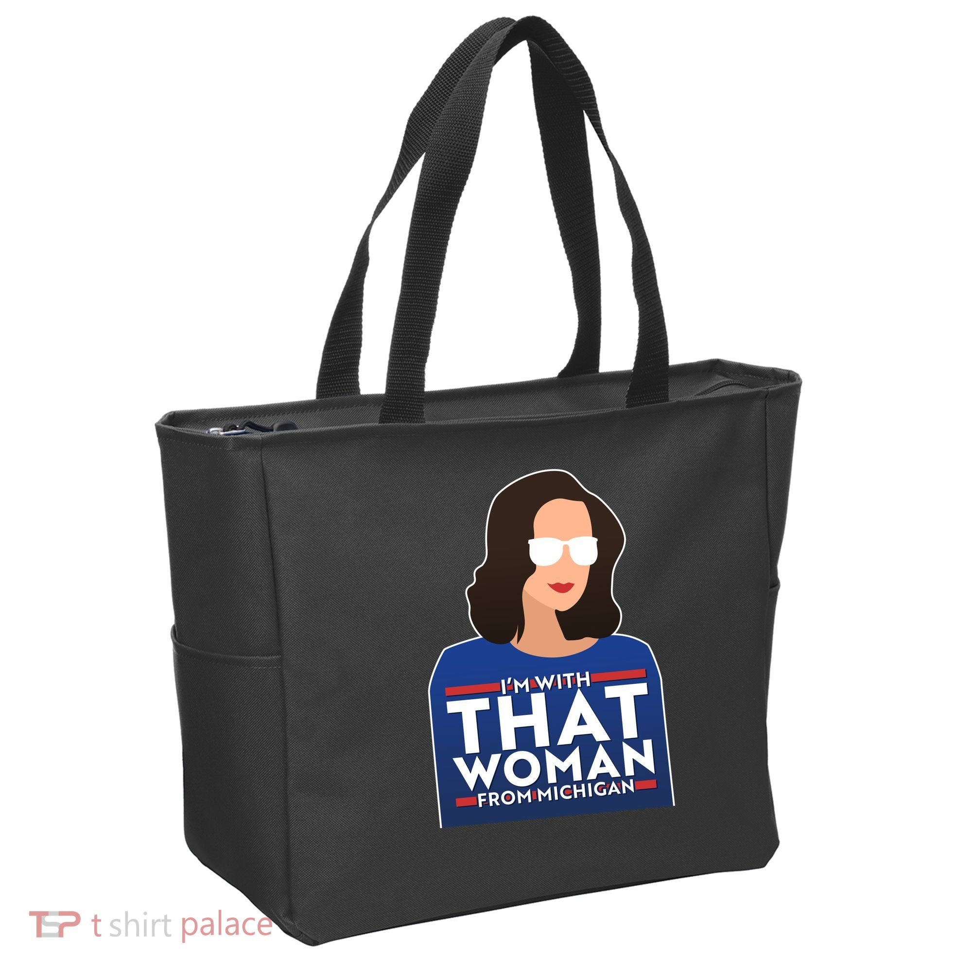 Gov Whitmer I'm With That Woman From Michigan Tote Bag