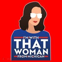 Gov Whitmer I'm With That Woman From Michigan Santa Hat thumb 1