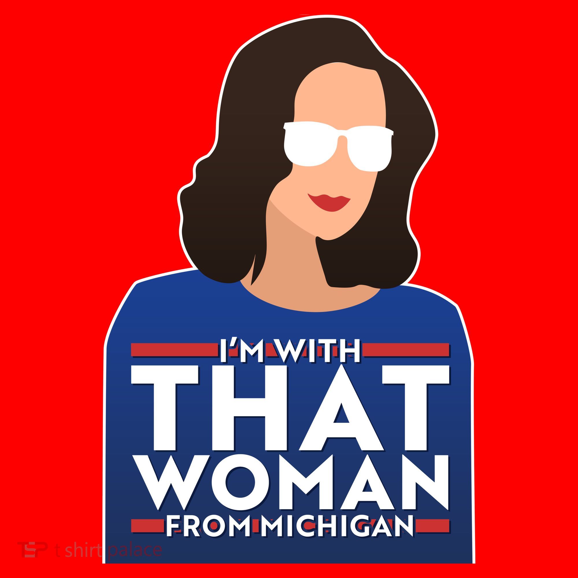 Gov Whitmer I'm With That Woman From Michigan Santa Hat