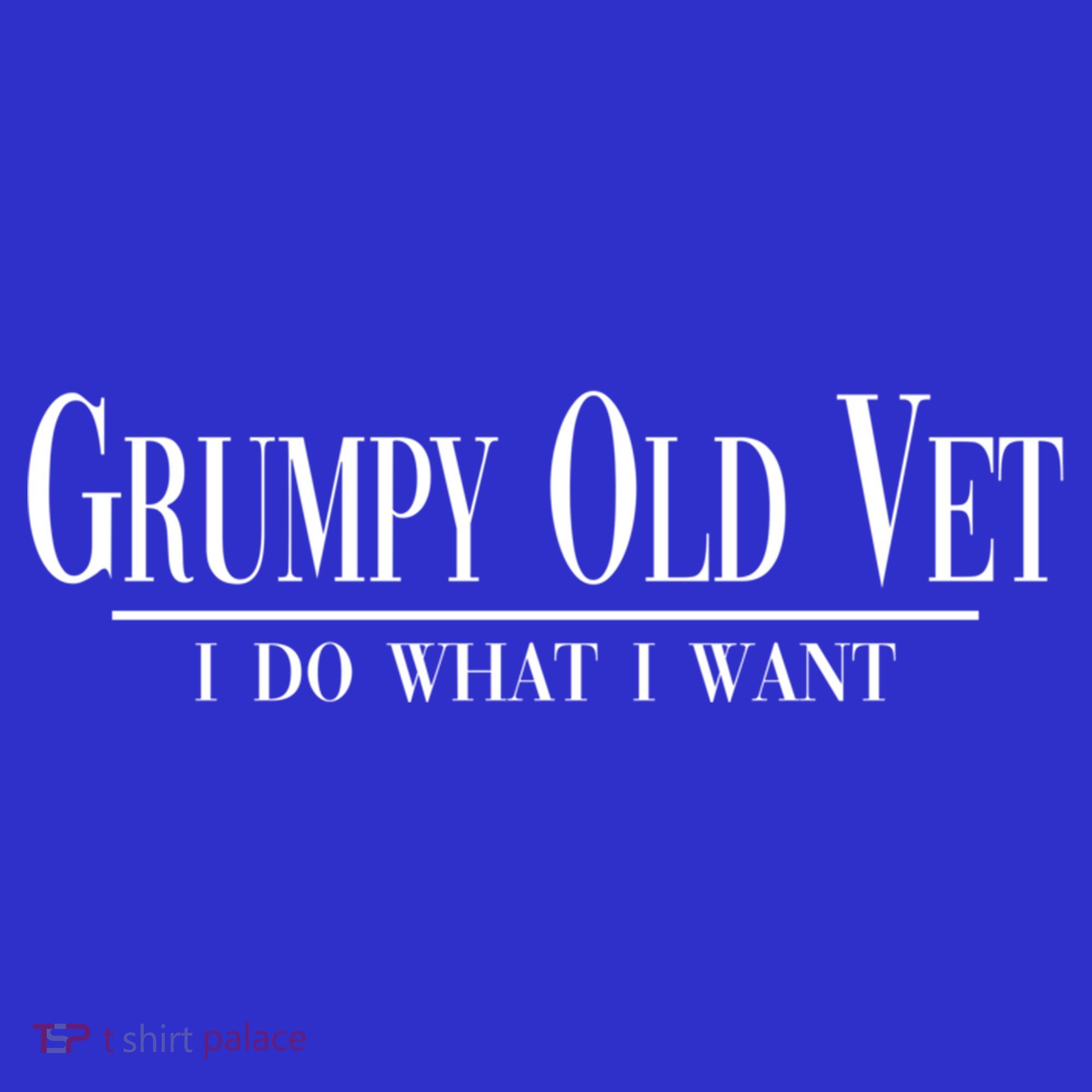 Grumpy Old Vet I Do What I Want Funny Military Veteran Style Gift Coaster