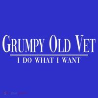 Grumpy Old Vet I Do What I Want Funny Military Veteran Style Gift Visor thumb 3