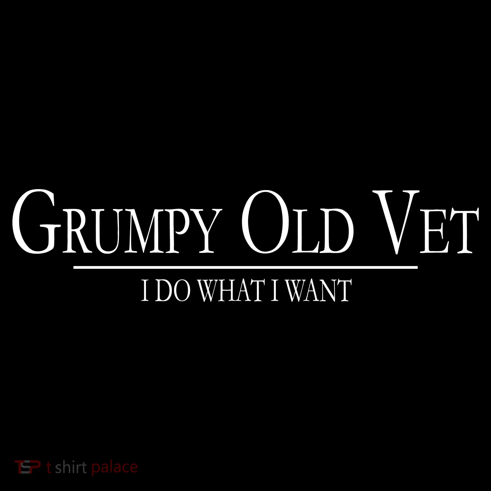 Grumpy Old Vet I Do What I Want Apron