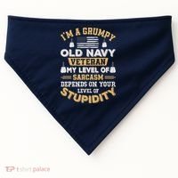 Grumpy Old Veteran Patriotic Funny Military Veteran Usa USA-Made Doggie Bandana thumb 0