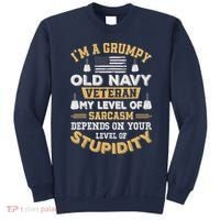 Grumpy Old Veteran Patriotic Funny Military Veteran Usa Sweatshirt thumb 0