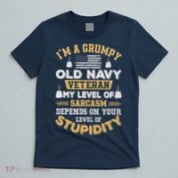 Grumpy Old Veteran Patriotic Funny Military Veteran Usa T-Shirt thumb 5