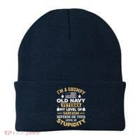 Grumpy Old Veteran Patriotic Funny Military Veteran Usa Beanie thumb 0