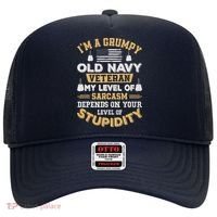 Grumpy Old Veteran Patriotic Funny Military Veteran Usa Hat thumb 0