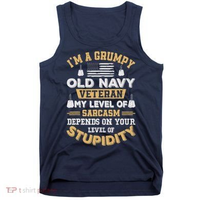 Grumpy Old Veteran Patriotic Funny Military Veteran Usa Tank Top