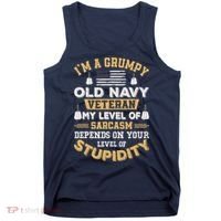 Grumpy Old Veteran Patriotic Funny Military Veteran Usa Tank Top thumb 0