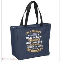 Grumpy Old Veteran Patriotic Funny Military Veteran Usa Tote Bag thumb 2