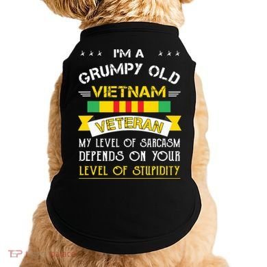 Grumpy Old Vietnam Veteran Doggie Tank