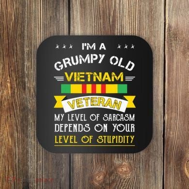 Grumpy Old Vietnam Veteran Coaster