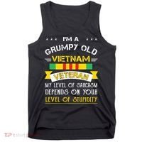 Grumpy Old Vietnam Veteran Tank Top thumb 0
