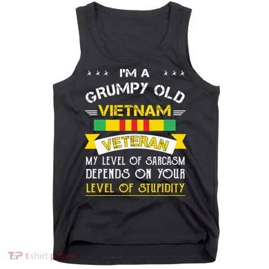 Grumpy Old Vietnam Veteran Tank Top