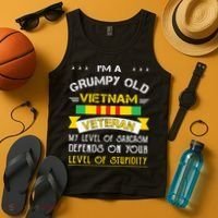 Grumpy Old Vietnam Veteran Tank Top thumb 4