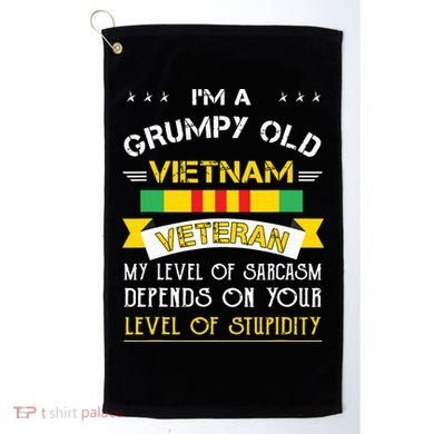 Grumpy Old Vietnam Veteran Golf Towel