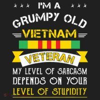 Grumpy Old Vietnam Veteran Golf Towel thumb 3