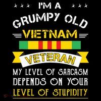 Grumpy Old Vietnam Veteran Visor thumb 3