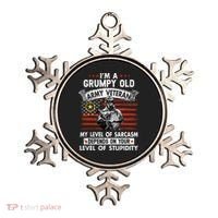 Grumpy Old Veteran Tee Pride Army Sarcasm Retired Ornament thumb 0