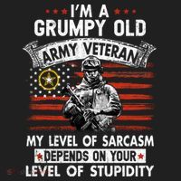 Grumpy Old Veteran Tee Pride Army Sarcasm Retired Hat thumb 2