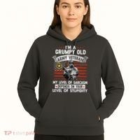 Grumpy Old Veteran Tee Pride Army Sarcasm Retired Hoodie thumb 5