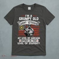 Grumpy Old Veteran Tee Pride Army Sarcasm Retired T-Shirt thumb 5