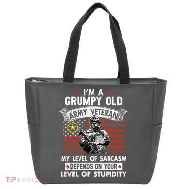 Grumpy Old Veteran Tee Pride Army Sarcasm Retired Tote Bag