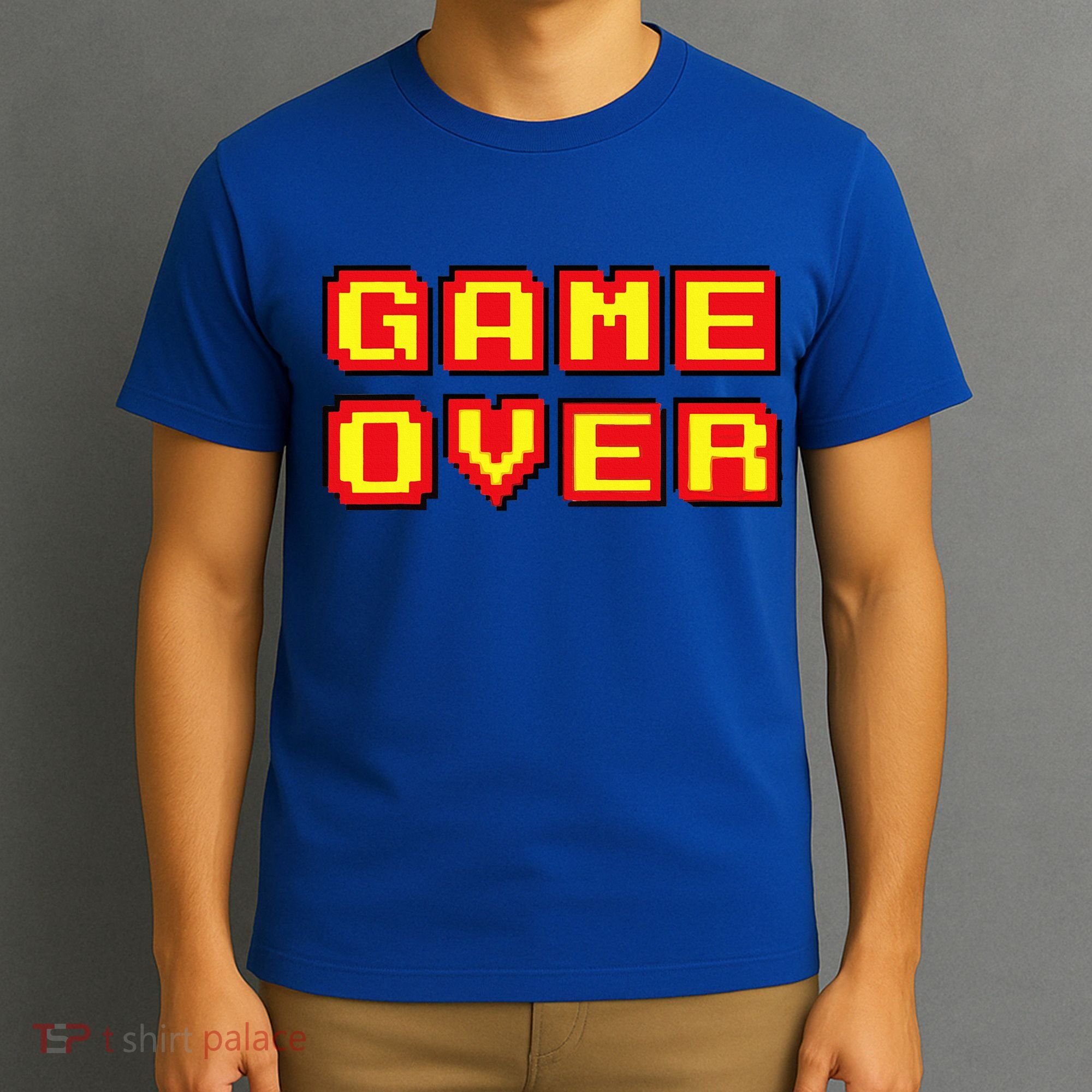 Game Over Vintage Retro Video Games Gaming Gift Arcade T-Shirt