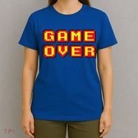 Game Over Vintage Retro Video Games Gaming Gift Arcade T-Shirt thumb 4